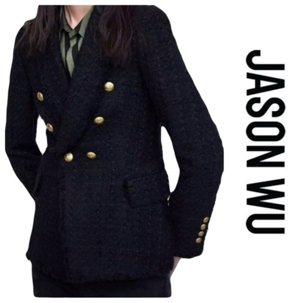 Jason Wu Black Tweed Blazer